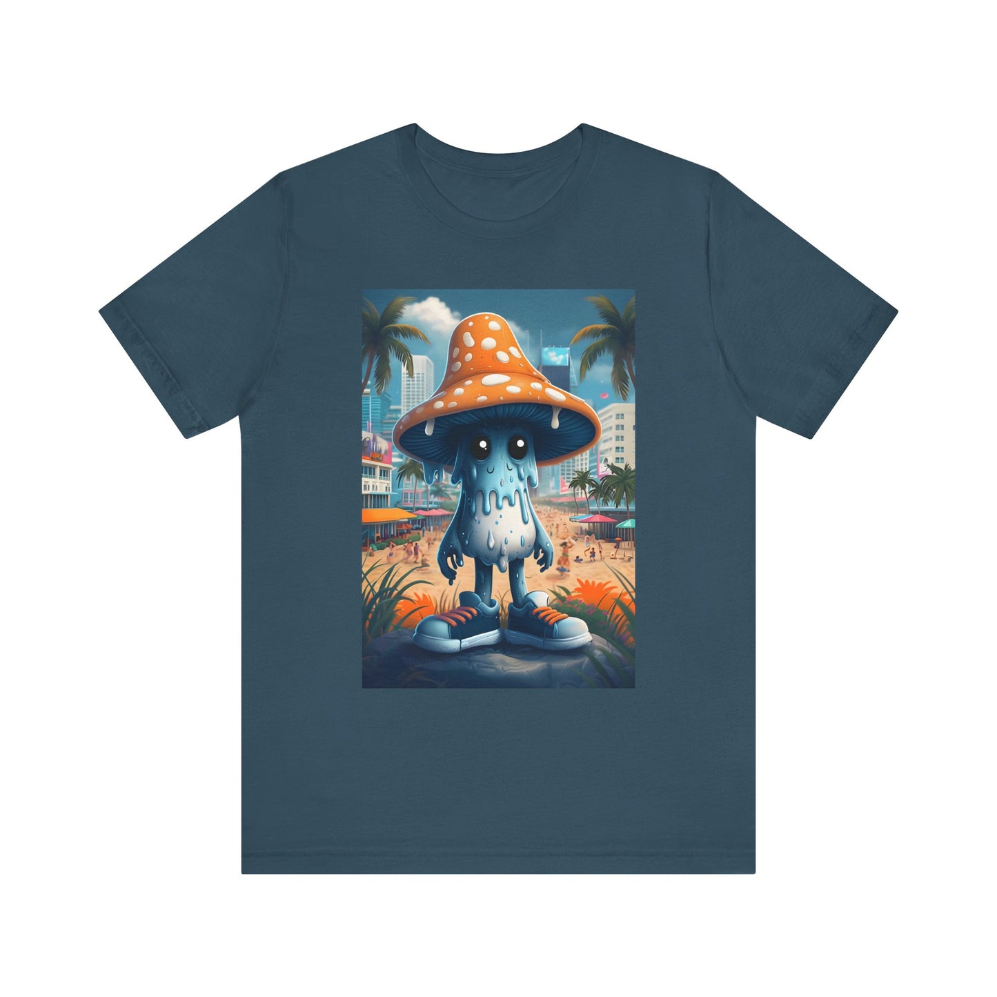 Blue Mushroom Man Tee
