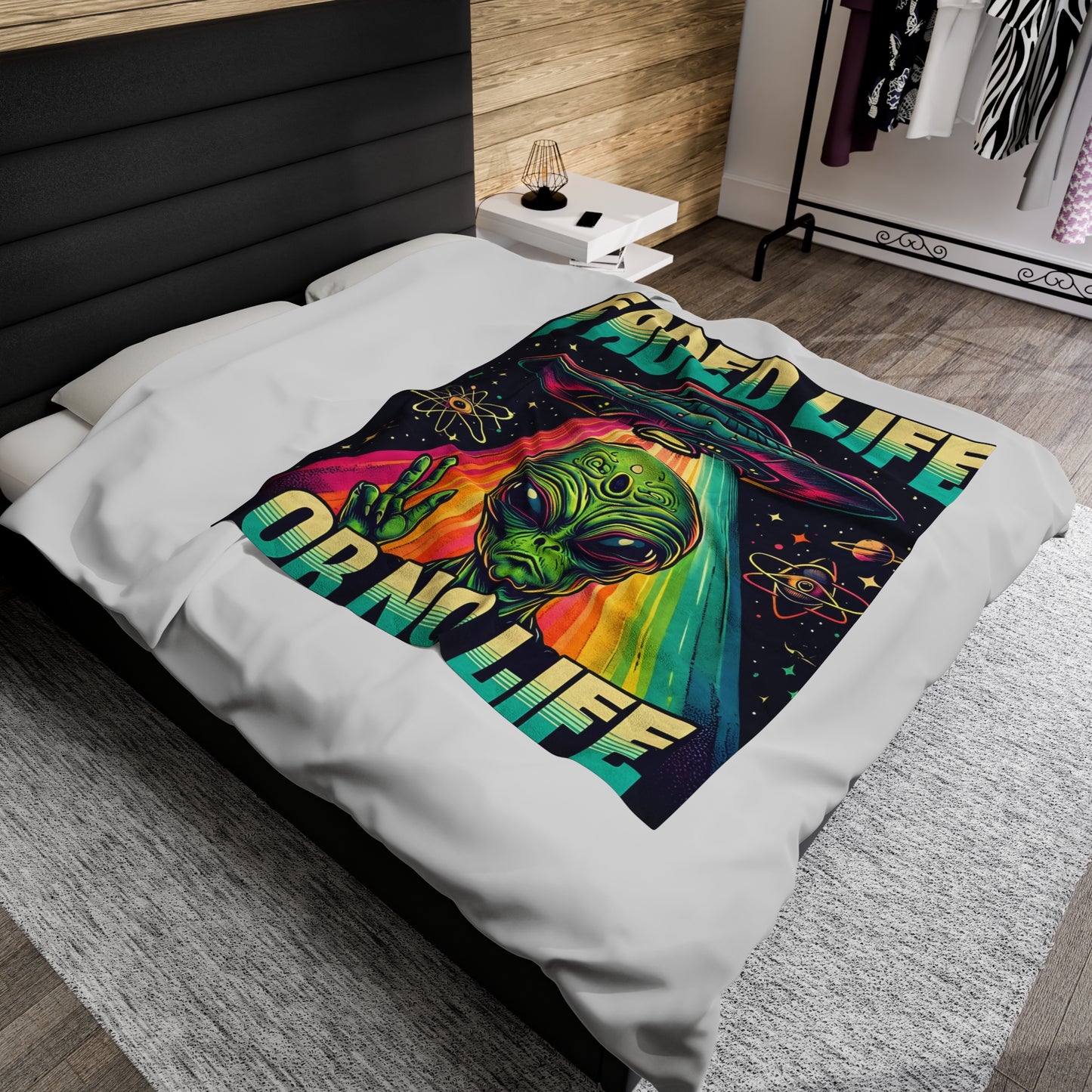 Plush Blanket - FADED LIFE OR NO LIFE Design