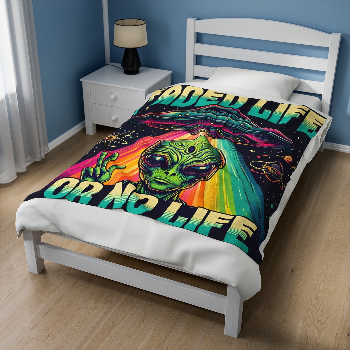 Plush Blanket - FADED LIFE OR NO LIFE Design