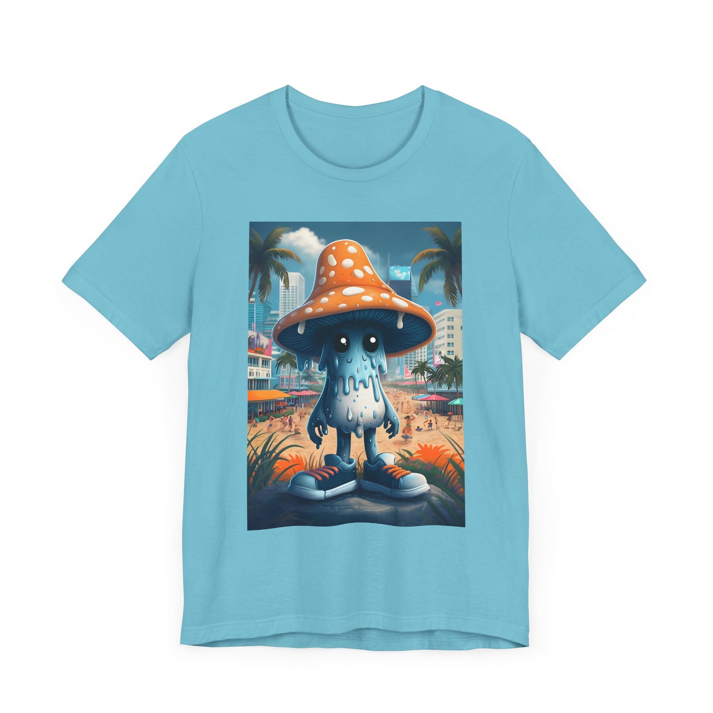 Blue Mushroom Man Tee