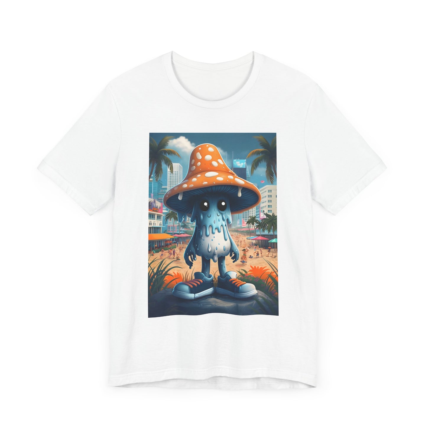 Blue Mushroom Man Tee