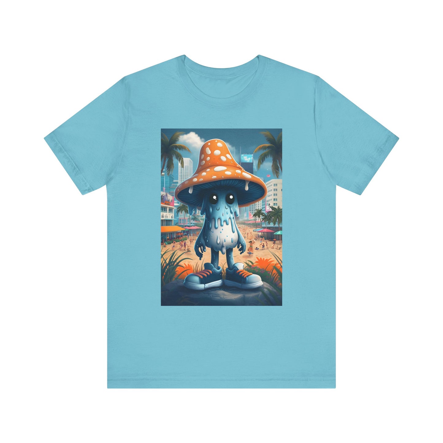 Blue Mushroom Man Tee