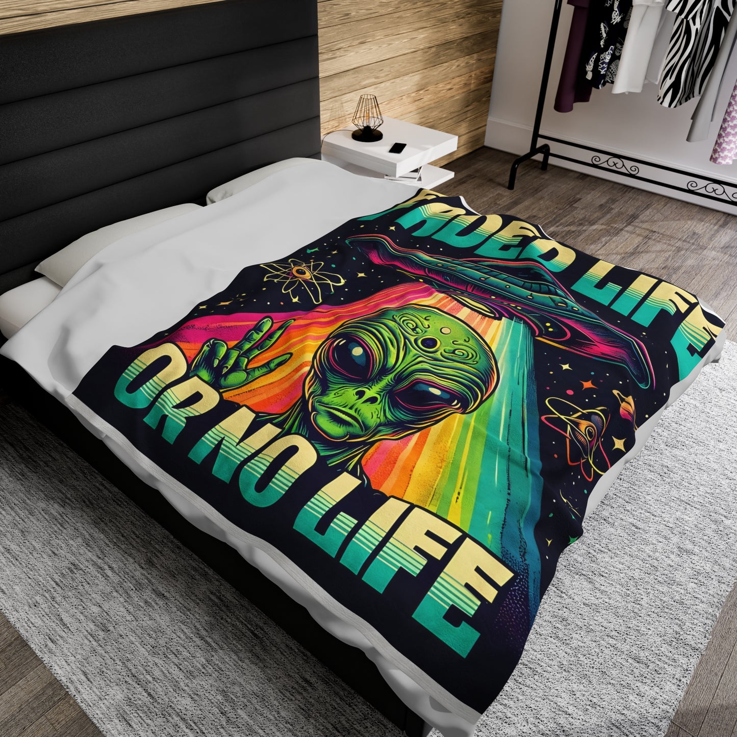 Plush Blanket - FADED LIFE OR NO LIFE Design