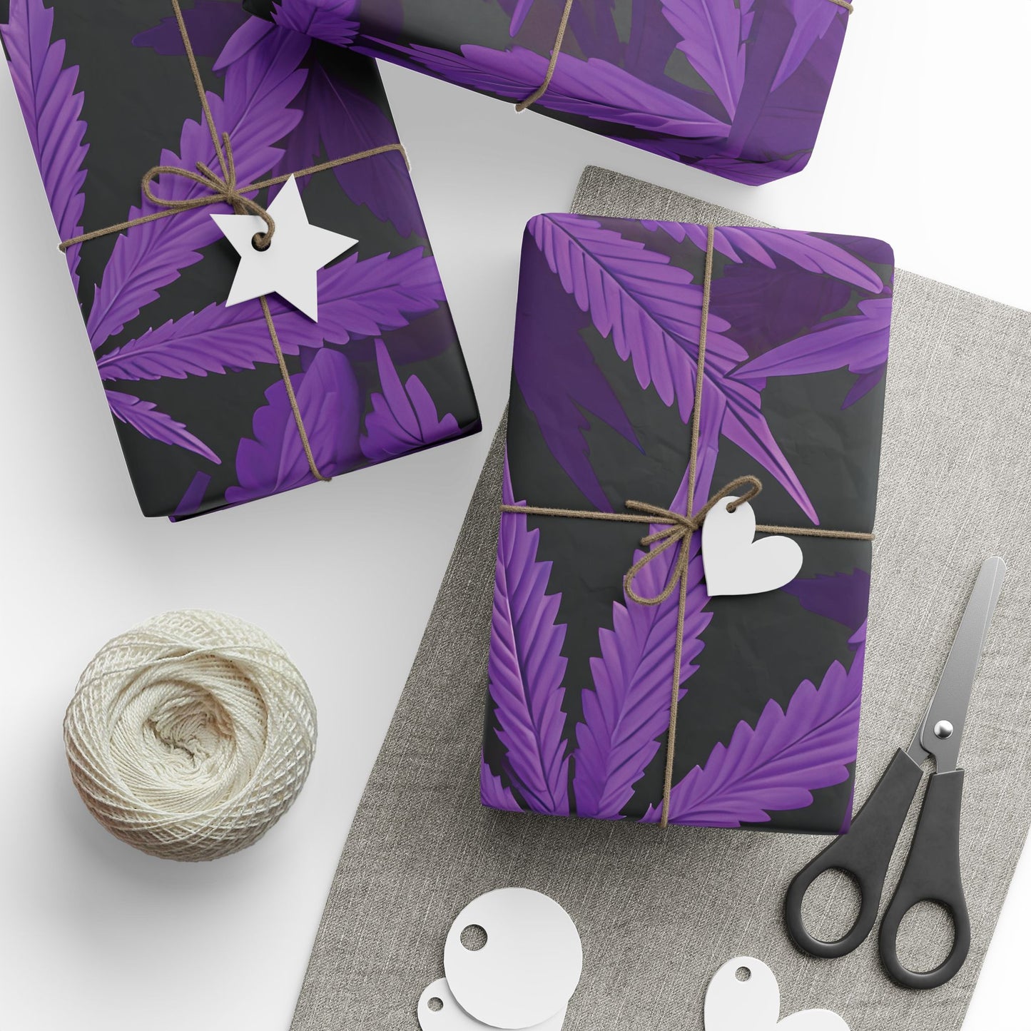 Purple Hemp Wrapping Papers