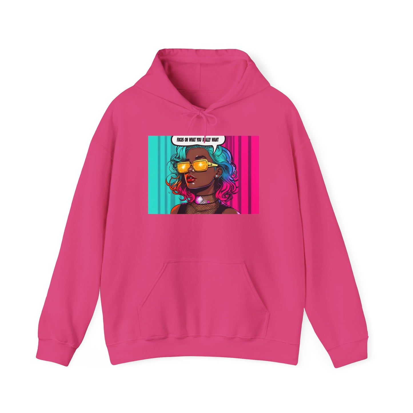 Hooded Sweatshirt - Focus on What You Need