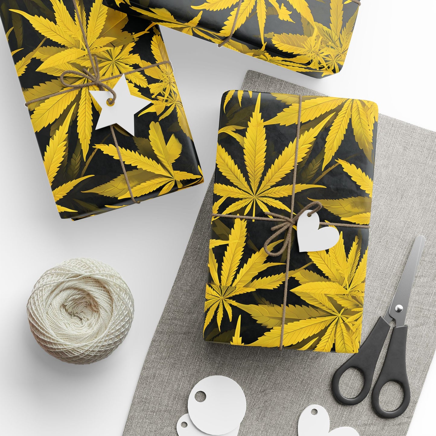 Yellow Hemp Wrapping Papers