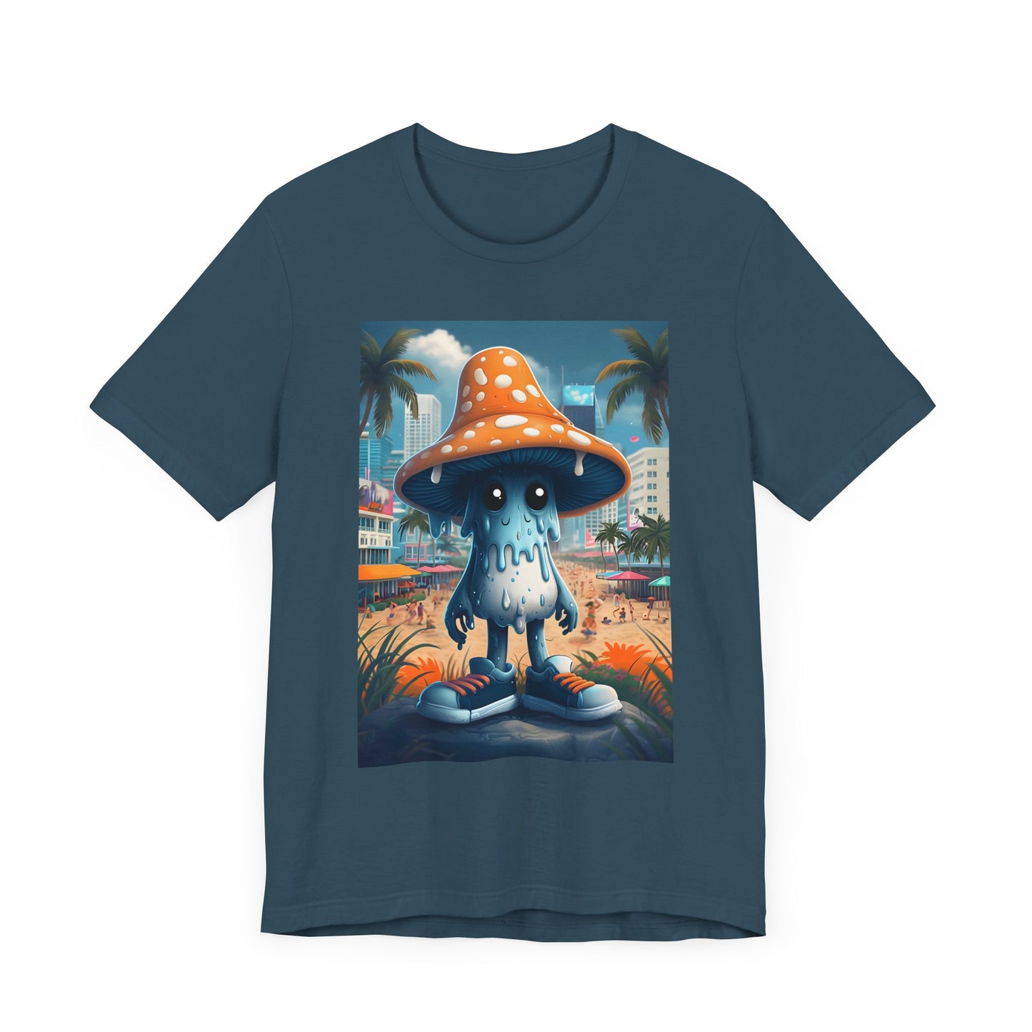 Blue Mushroom Man Tee