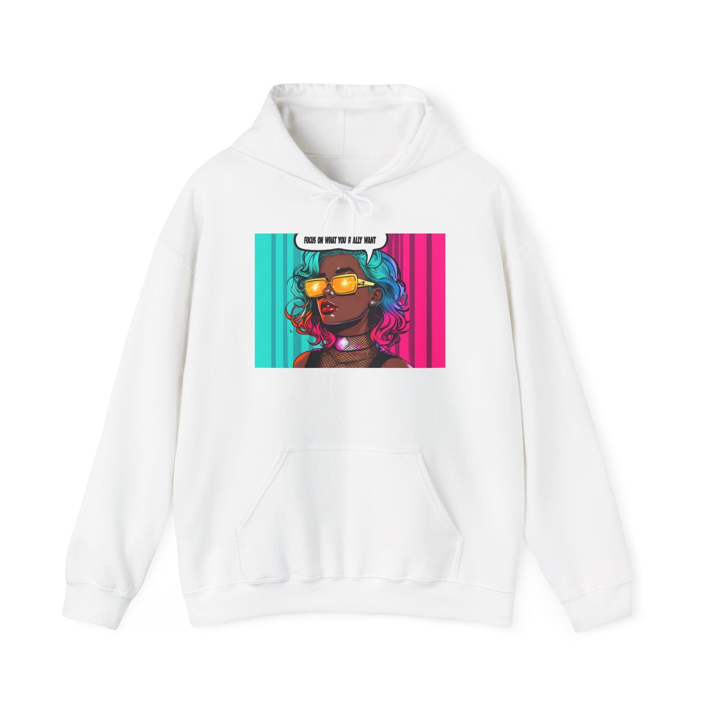 Hooded Sweatshirt - Focus on What You Need