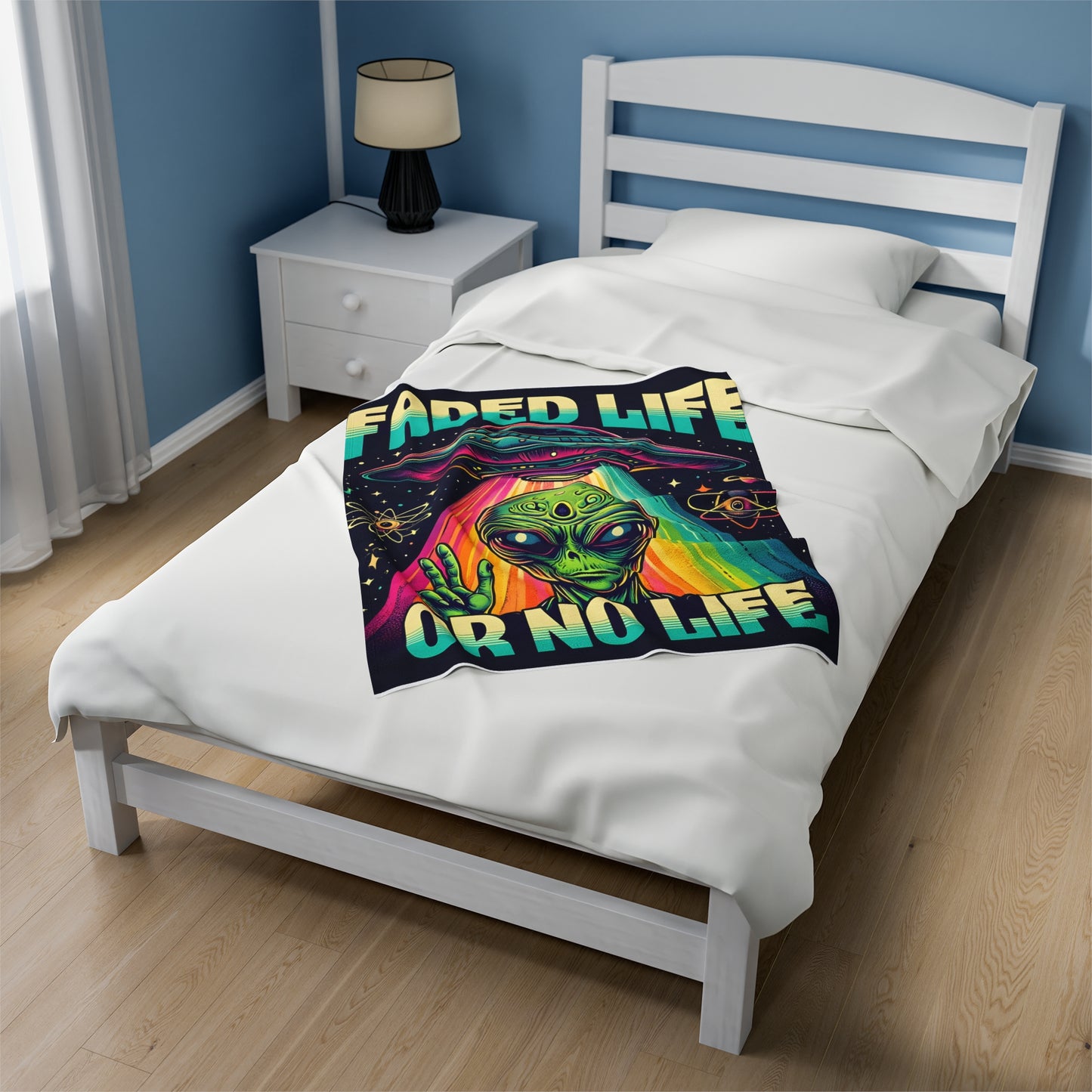 Plush Blanket - FADED LIFE OR NO LIFE Design