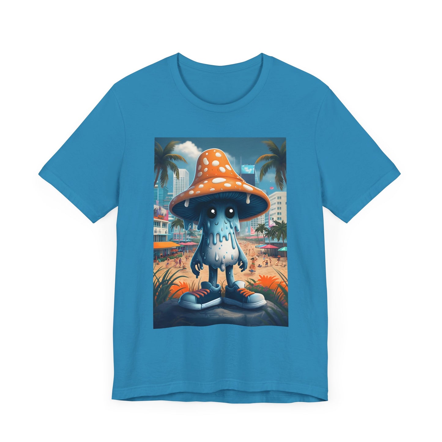 Blue Mushroom Man Tee