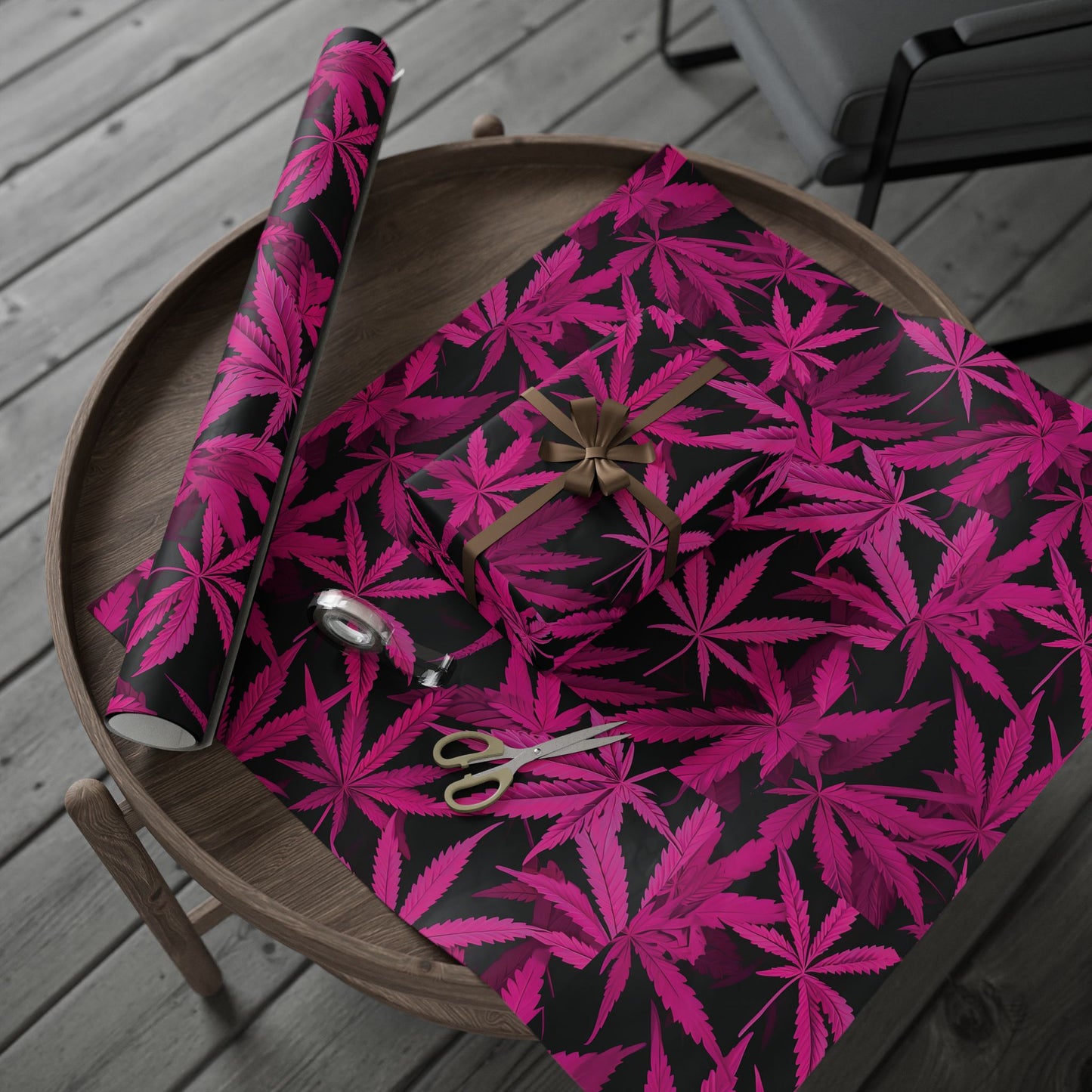 Pink Hemp Wrapping Papers