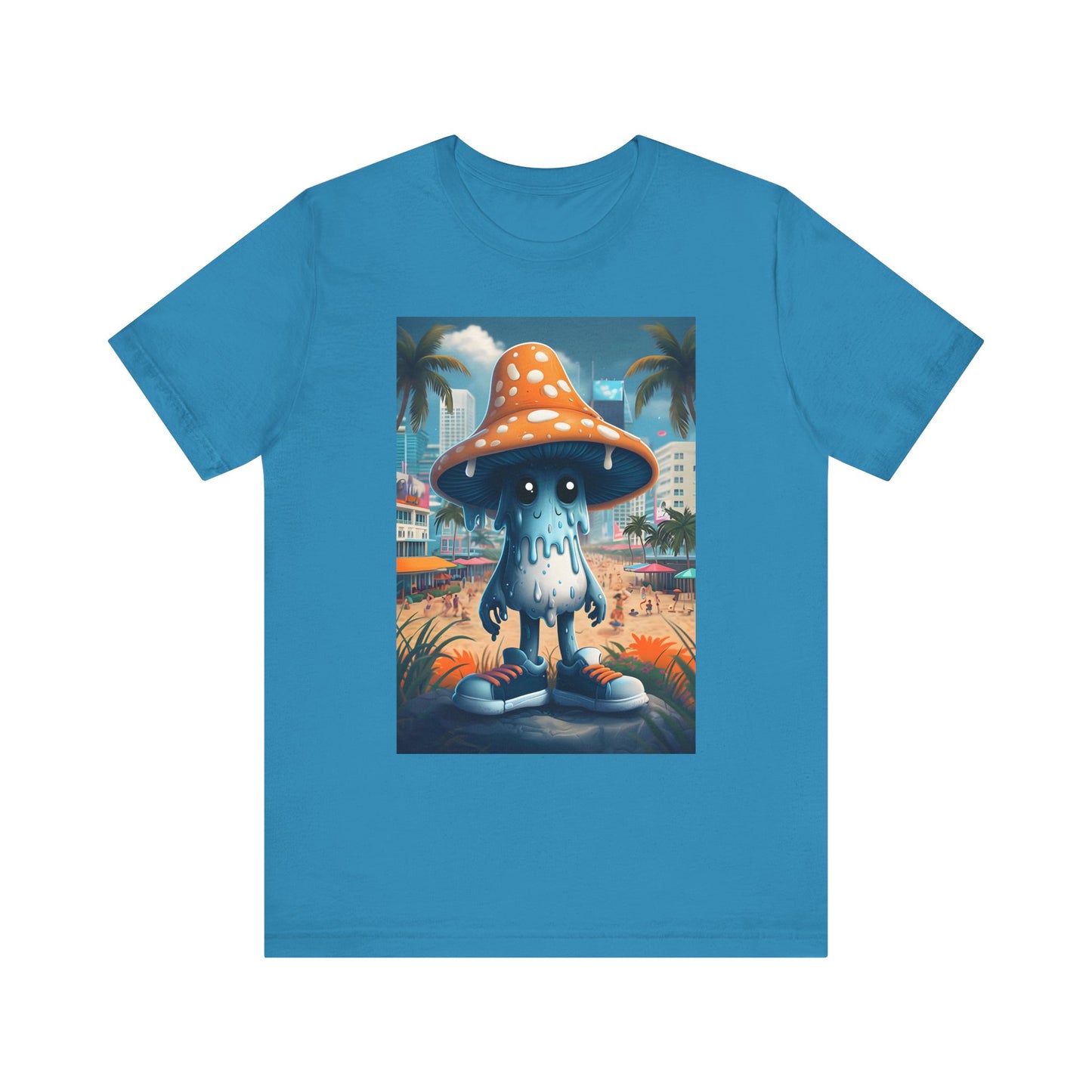 Blue Mushroom Man Tee