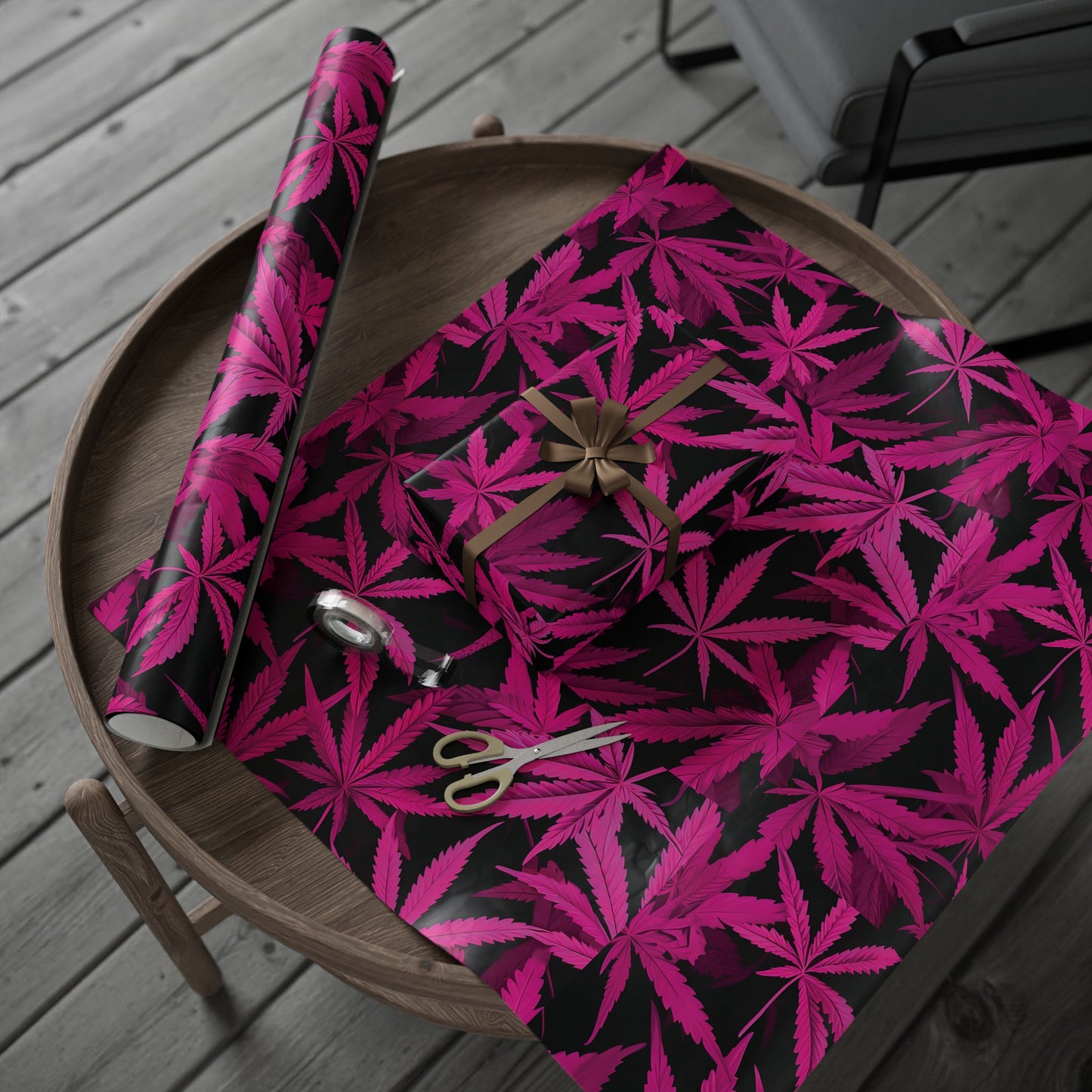 Pink Hemp Wrapping Papers