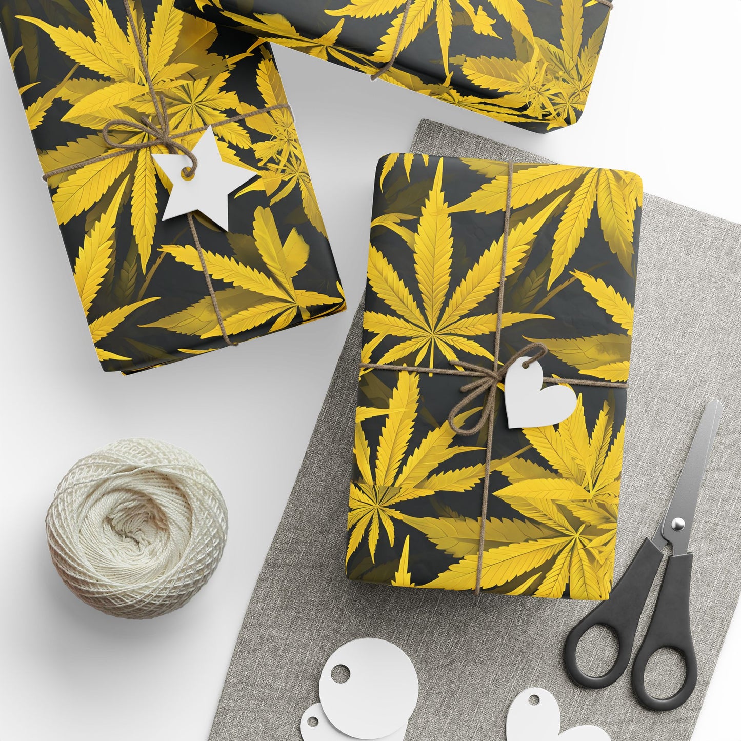 Yellow Hemp Wrapping Papers