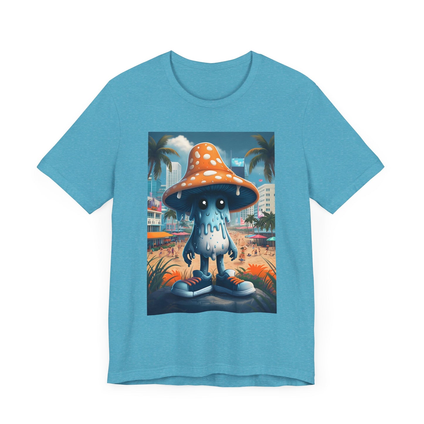 Blue Mushroom Man Tee